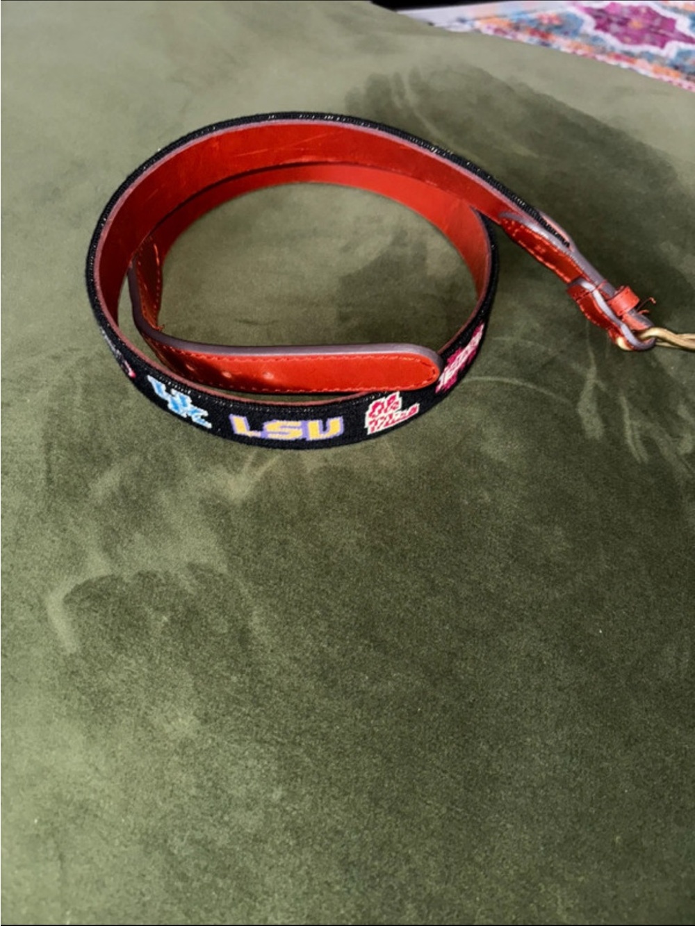 Smathers & Branson SEC needlepoint belt - Picture 9 of 12